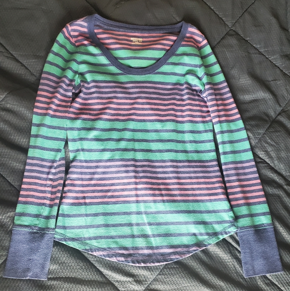 Mossimo XS Striped Long Sleeve Shirt